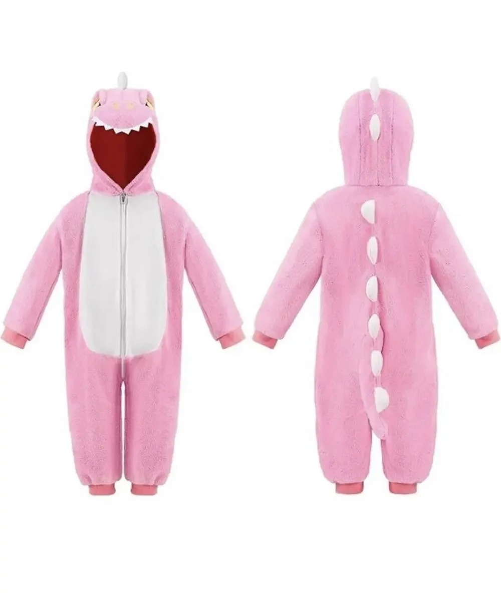 Spooktacular Creation Halloween Pink Dragon Hooded Jumpsuit Costume 12-18 Months
